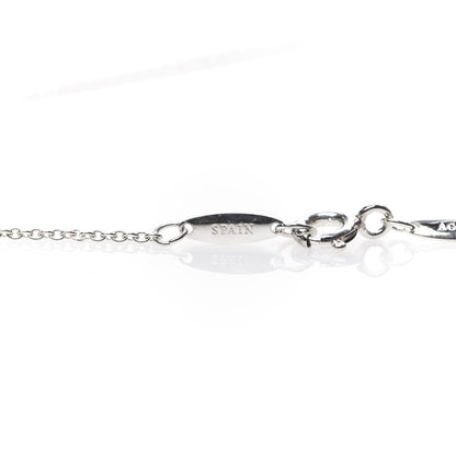 Tiffany Sterling Silver Diamond 16mm Elsa Peretti Open Heart Pendant Necklace 6 of 9