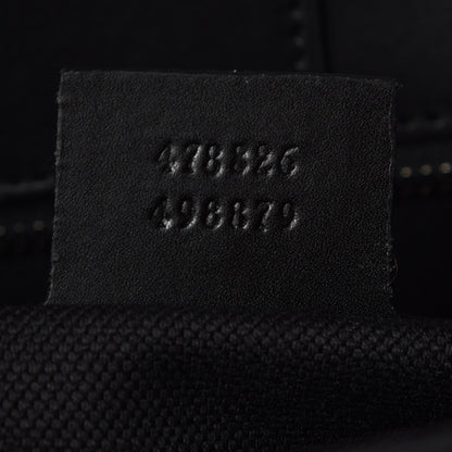 Gucci GG Supreme Monogram Web Angry Cat Embroidered Vertical Tote Black Grey 9 of 9