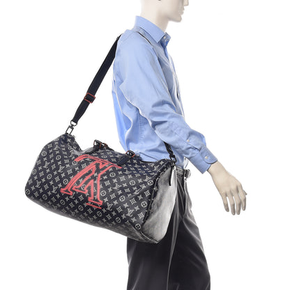 Louis Vuitton Monogram Upside Down Keepall Bandouliere 50 Ink 2 of 10