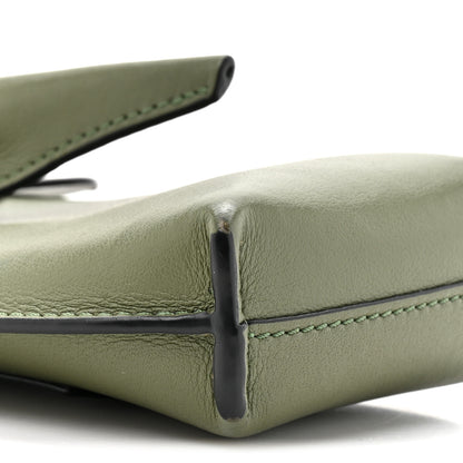 Loewe Calfskin Elephant Pouch Crossbody Bag Avocado 10 of 12