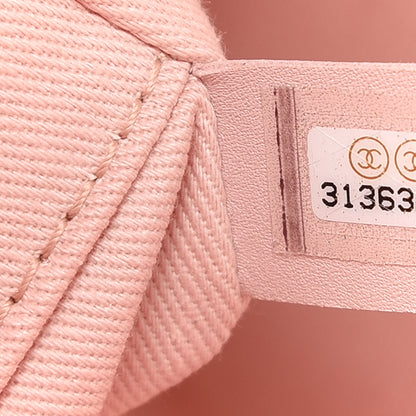 Chanel Straw Lurex Small Deauville Tote Pink 9 of 10