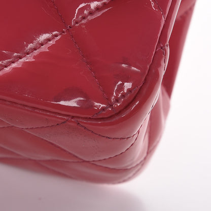 Chanel Patent Quilted Jumbo Double Flap Pink 9 of 11
