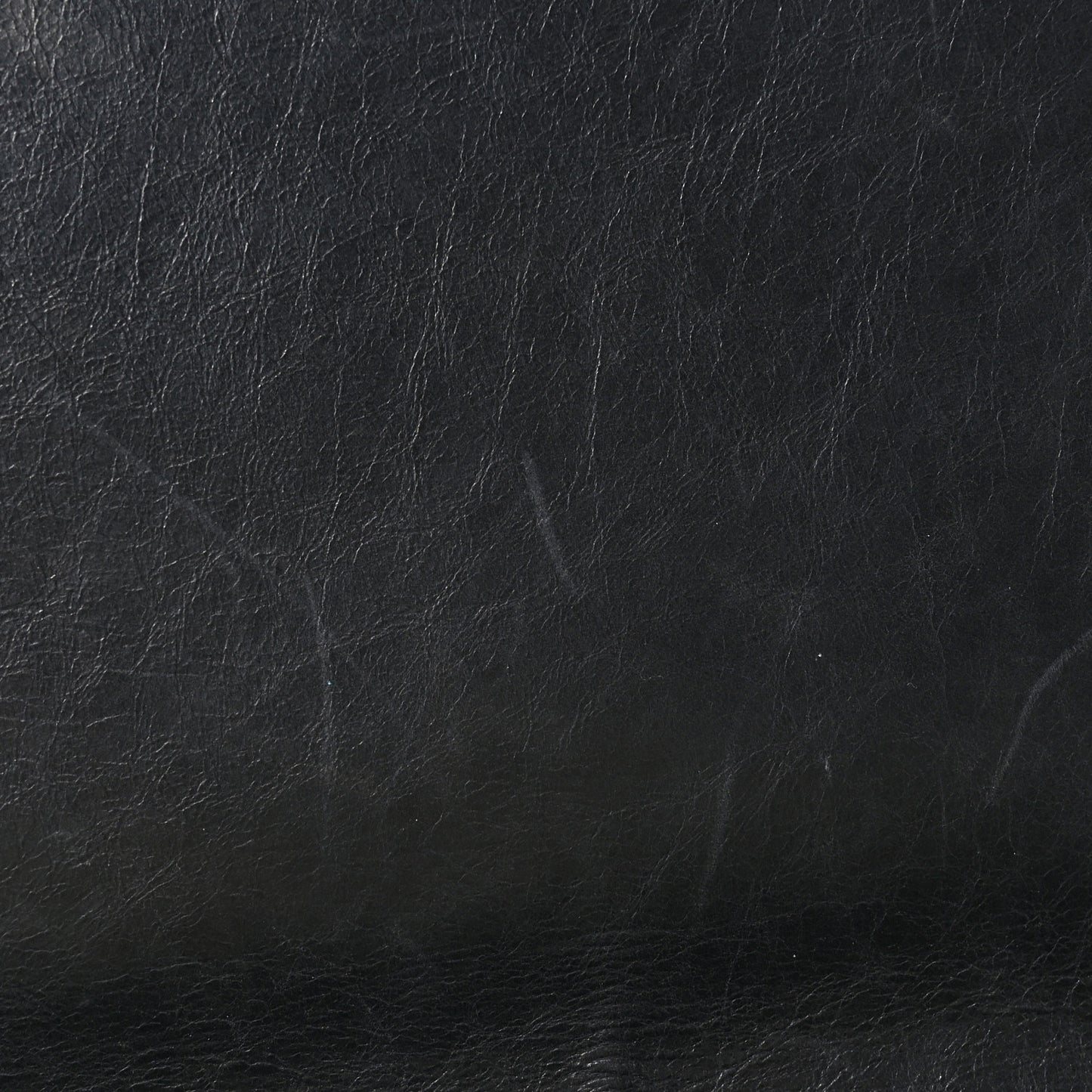 Calfskin Embossed Stitch Large Boy Flap Black