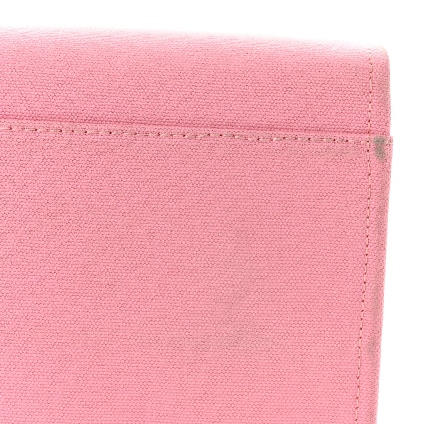 Canvas Suppler Calfskin Cabas GV Signature Tote Pink