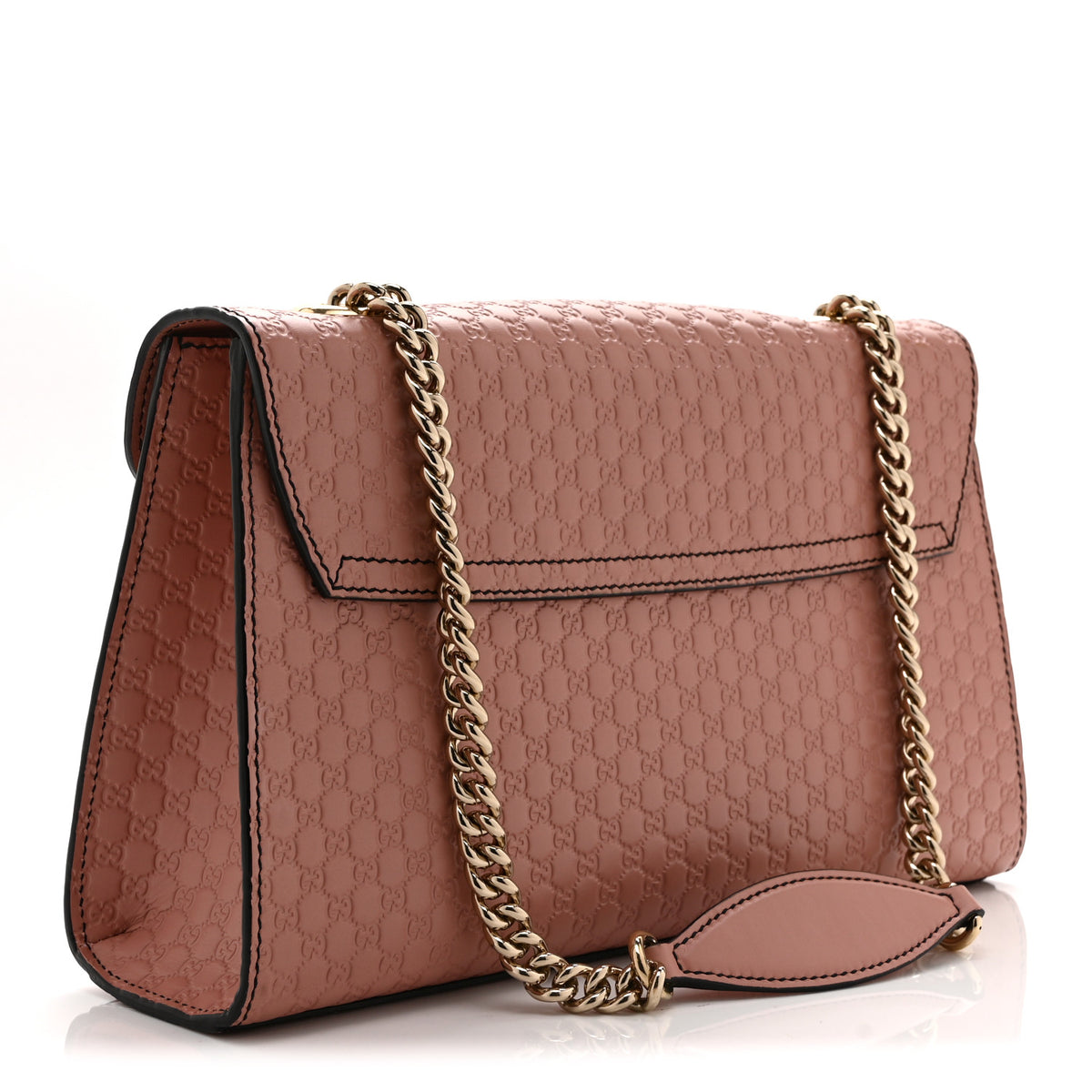 Gucci Microguccissima Medium Emily Chain Shoulder Bag Soft Pink 3 of 11