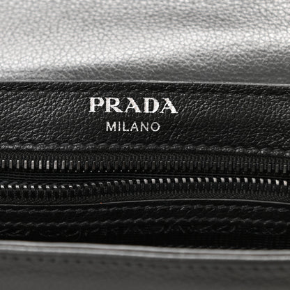 Prada Glace Calfskin Studded Crossbody Black 6 of 7