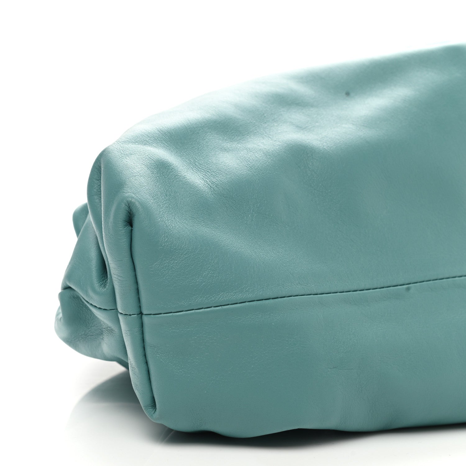 Bottega Veneta Smooth Butter Calf The Pouch Oversized Clutch Linoleum 8 of 9
