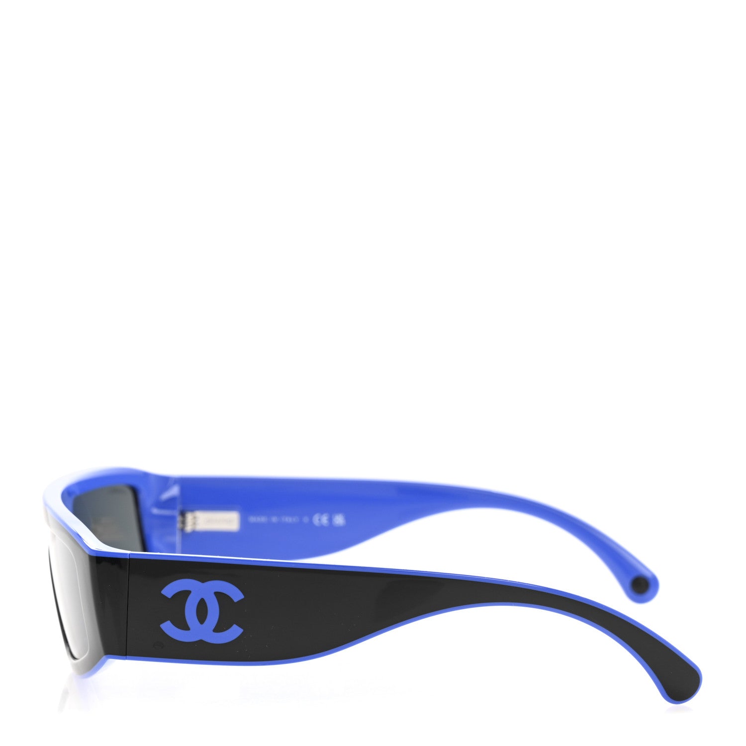 Chanel Acetate Cat Eye Sunglasses 6057 Black Blue 3 of 8