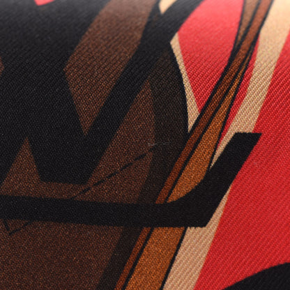 Louis Vuitton Silk Monogram Tribute To Bandeau Red 6 of 10
