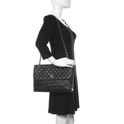 Chanel Calfskin Quilted In The Business Flap Bag Black 2 of 10