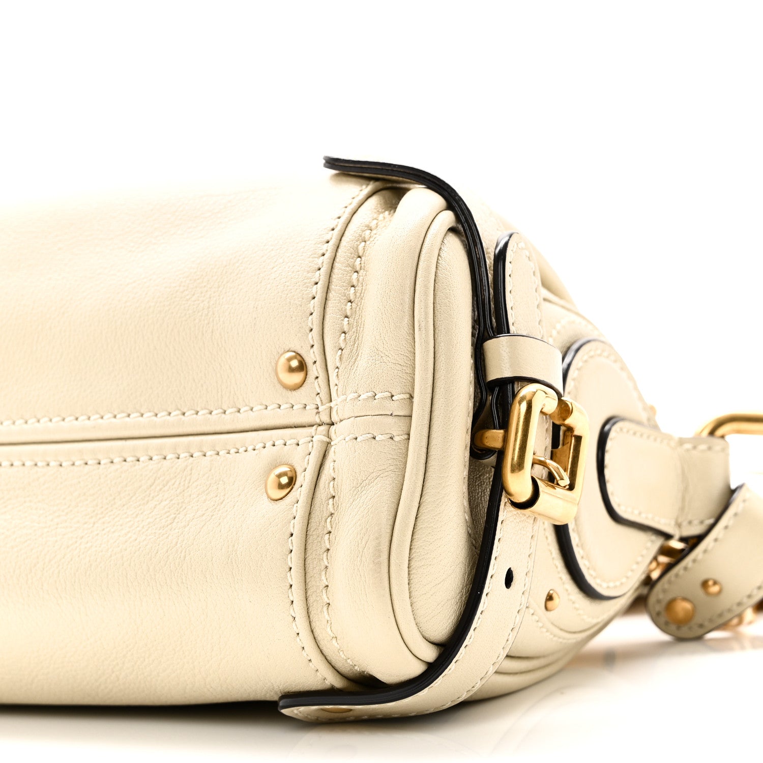 Chloe Grained Buffalo Small Paddington Chain Bag Cloudy Cream 9 of 9