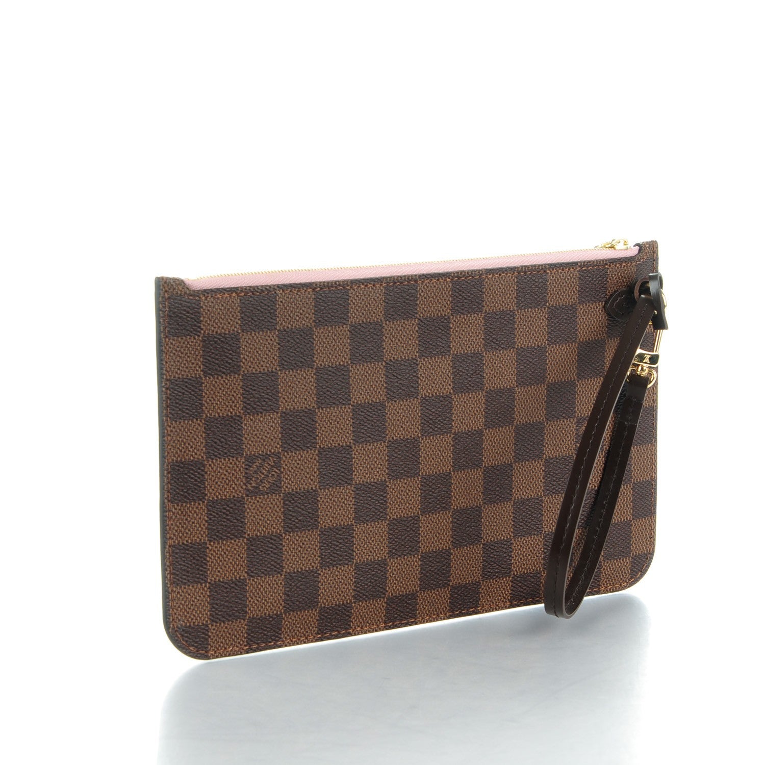 Louis Vuitton Damier Ebene Neverfull MM GM Pochette Rose Ballerine 3 of 8