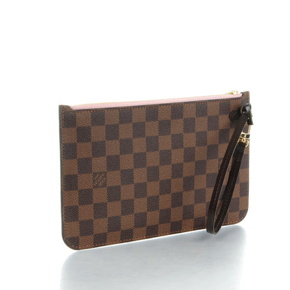 Louis Vuitton Damier Ebene Neverfull MM GM Pochette Rose Ballerine 3 of 8