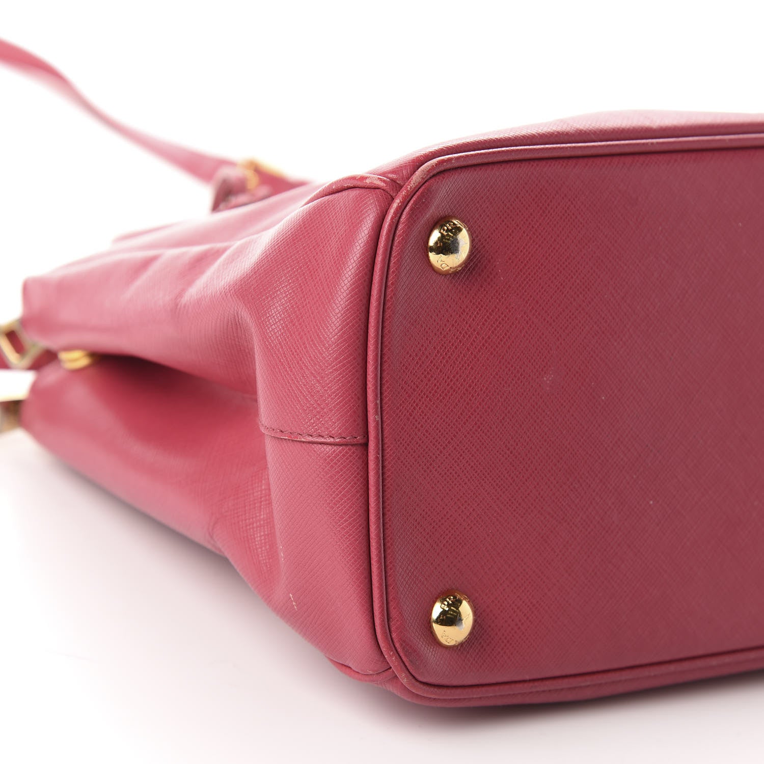 Prada Saffiano Small Galleria Double Zip Tote Fuxia 6 of 16