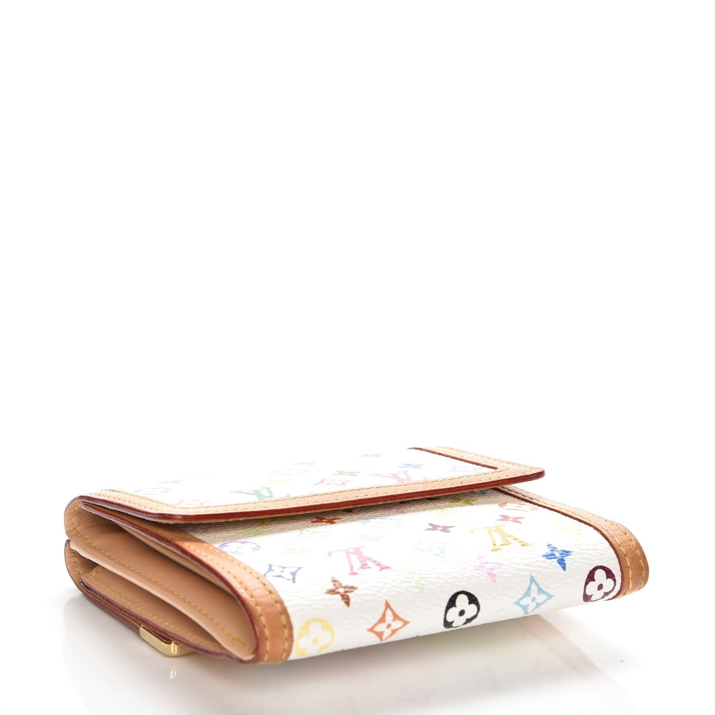 Monogram Multicolor Porte-Monnaie Billets Wallet White