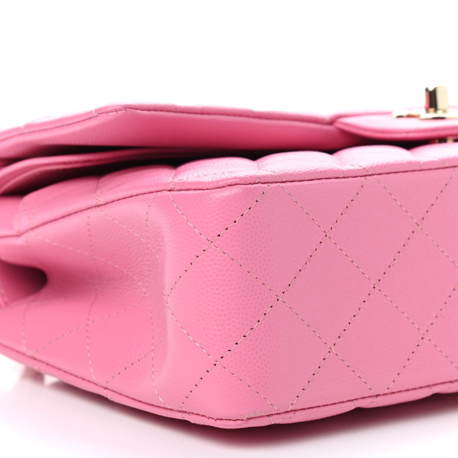 Chanel Caviar Quilted Medium Double Flap Pink 4 of 8