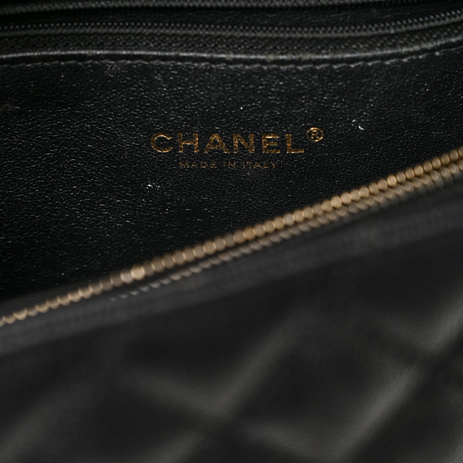 Chanel Caviar Lizard Quilted Large Coco Handle Flap Black 7 of 12