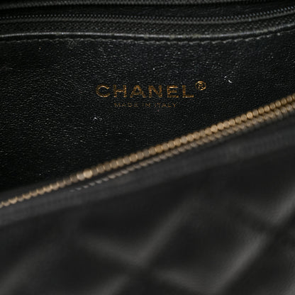 Chanel Caviar Lizard Quilted Large Coco Handle Flap Black 7 of 12