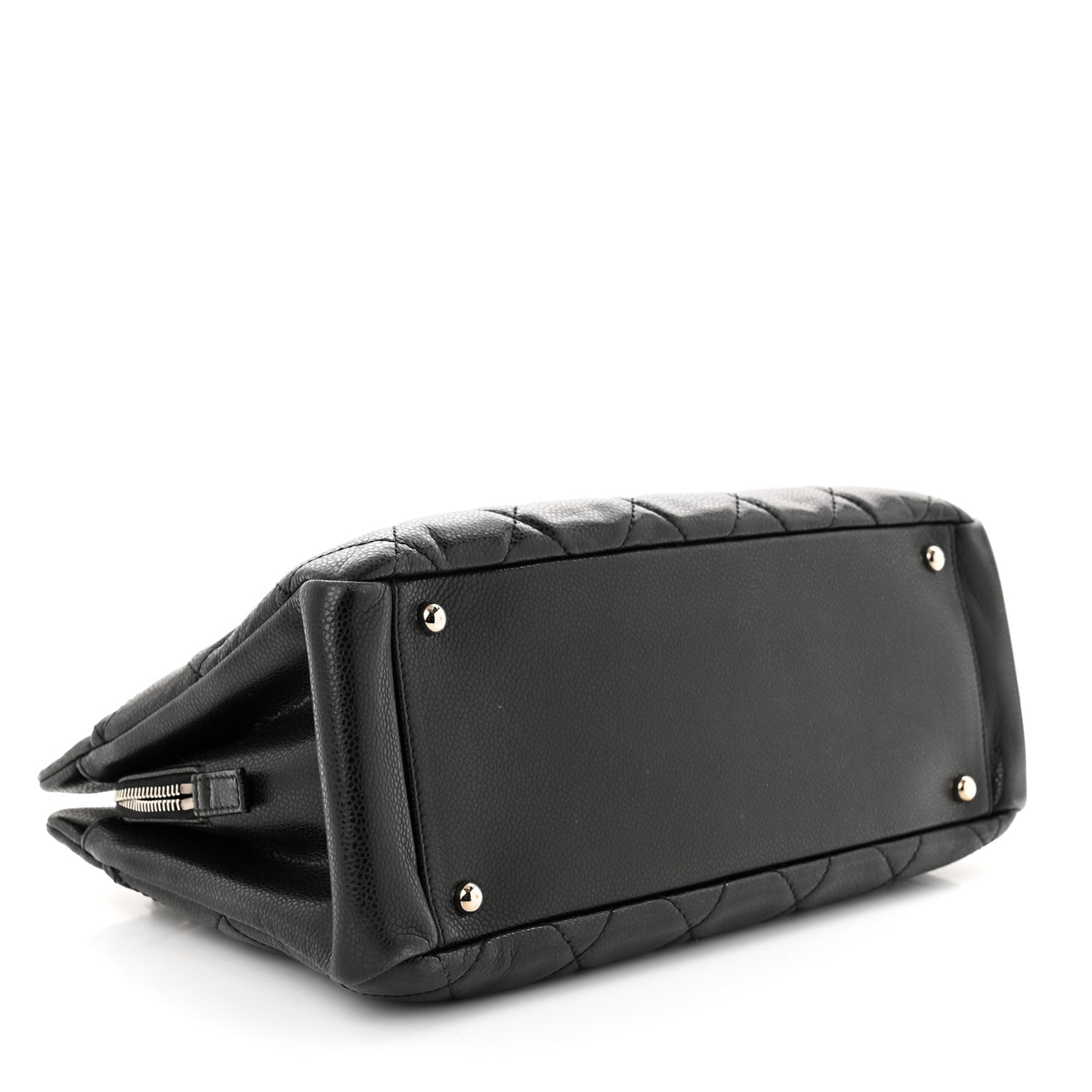 Caviar Quilted Timeless CC Soft Tote Black