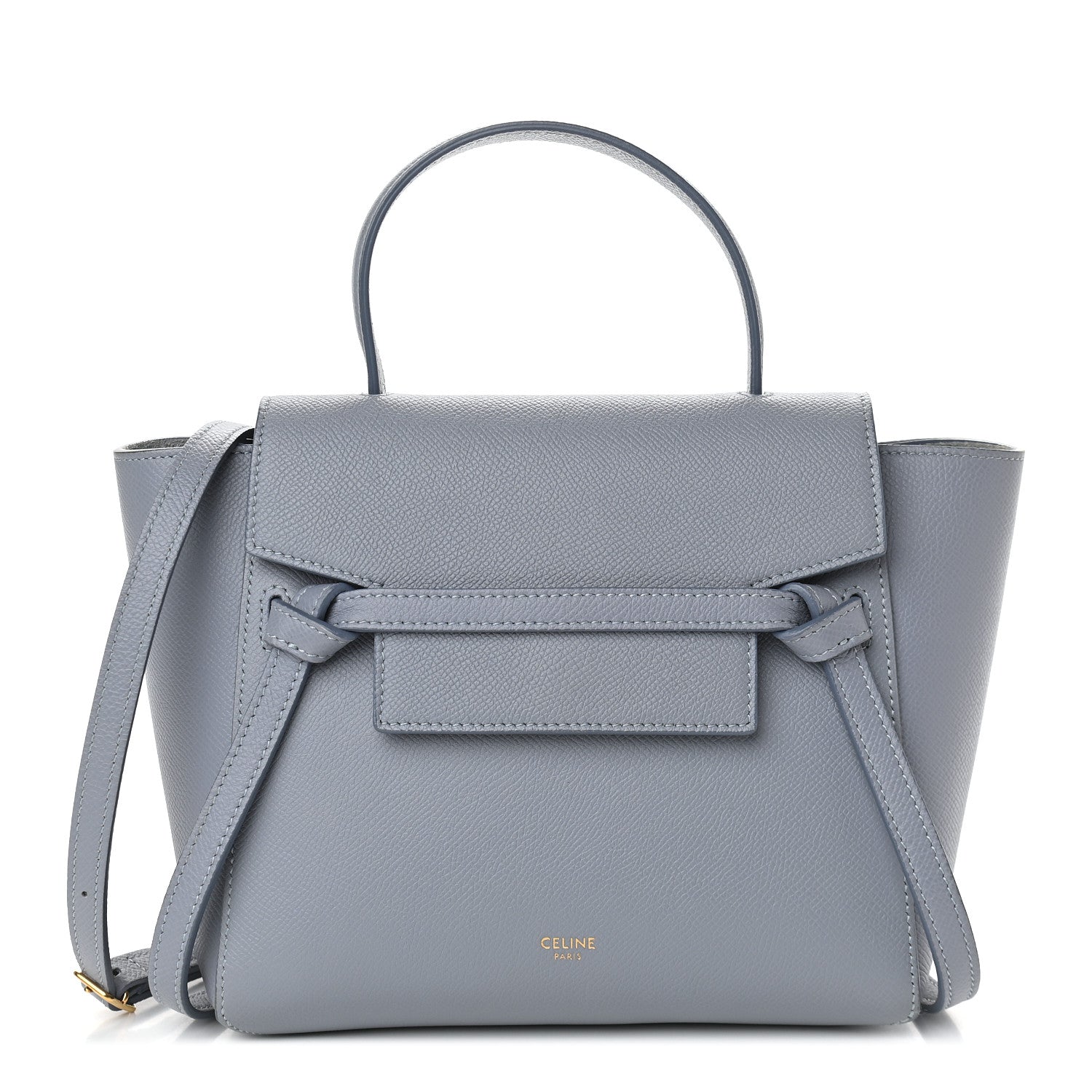 Celine Grained Calfskin Nano Belt Bag Arctic Blue 1 of 10