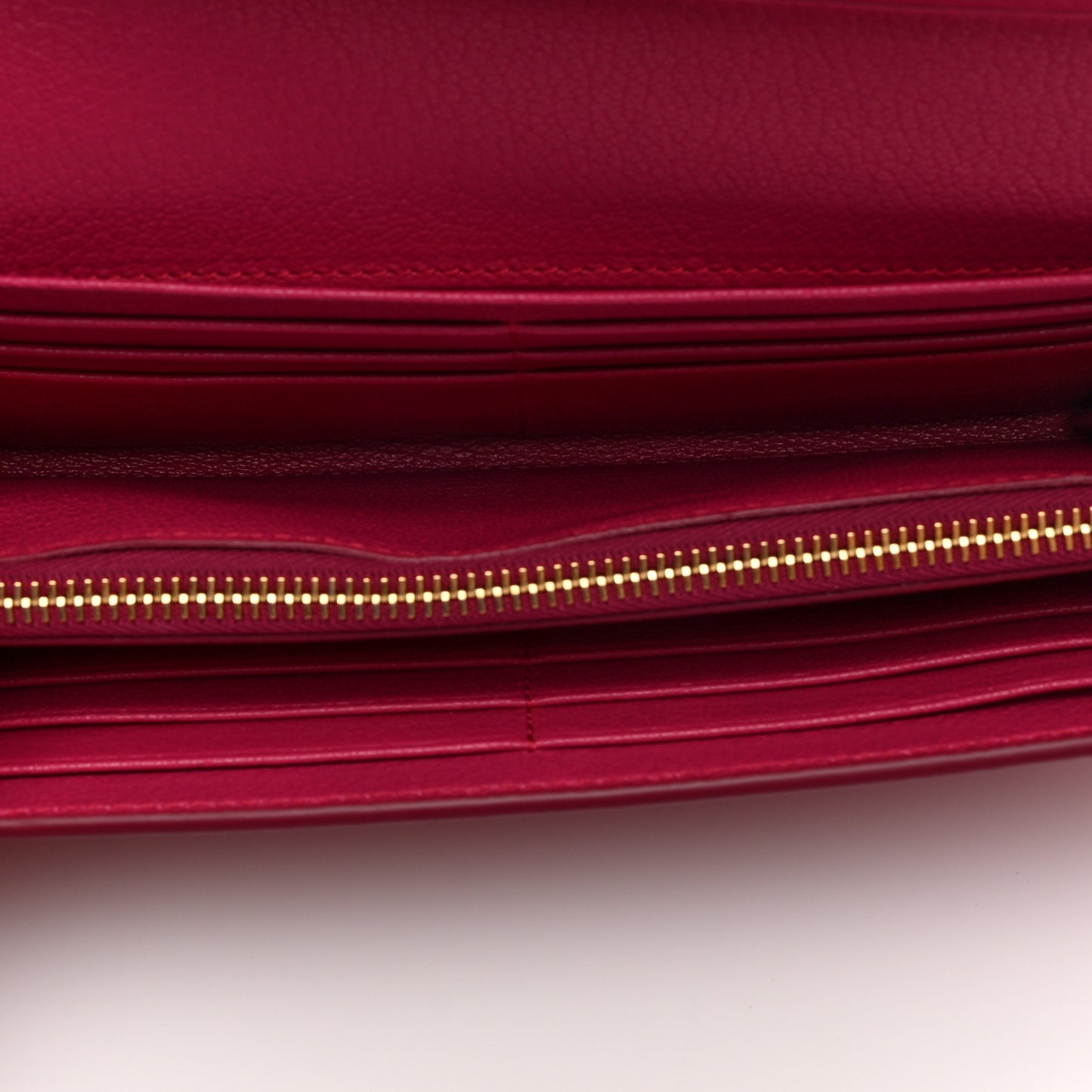 Goatskin Madras Flap Wallet Peonia