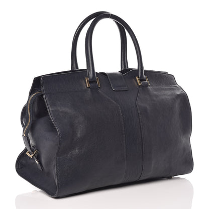 Saint Laurent Sheepskin Medium Cabas ChYc Navy 4 of 15