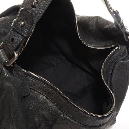 Chanel Caviar Large Outdoor Hobo Black 5 of 7