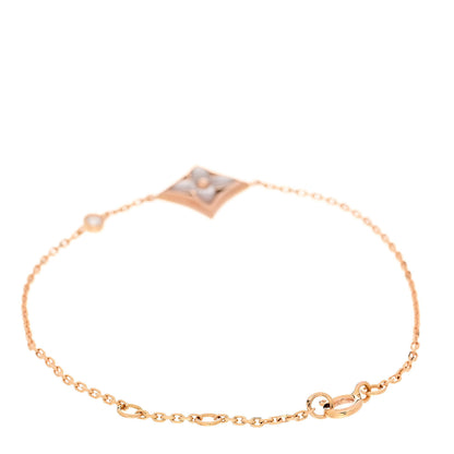 Louis Vuitton 18K Pink Gold Diamond Mother of Pearl Color Blossom BB Star Bracelet 2 of 5
