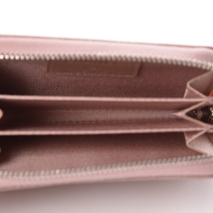 Chanel Goatskin Camellia Embossed Zip Coin Purse Light Pink 5 of 8