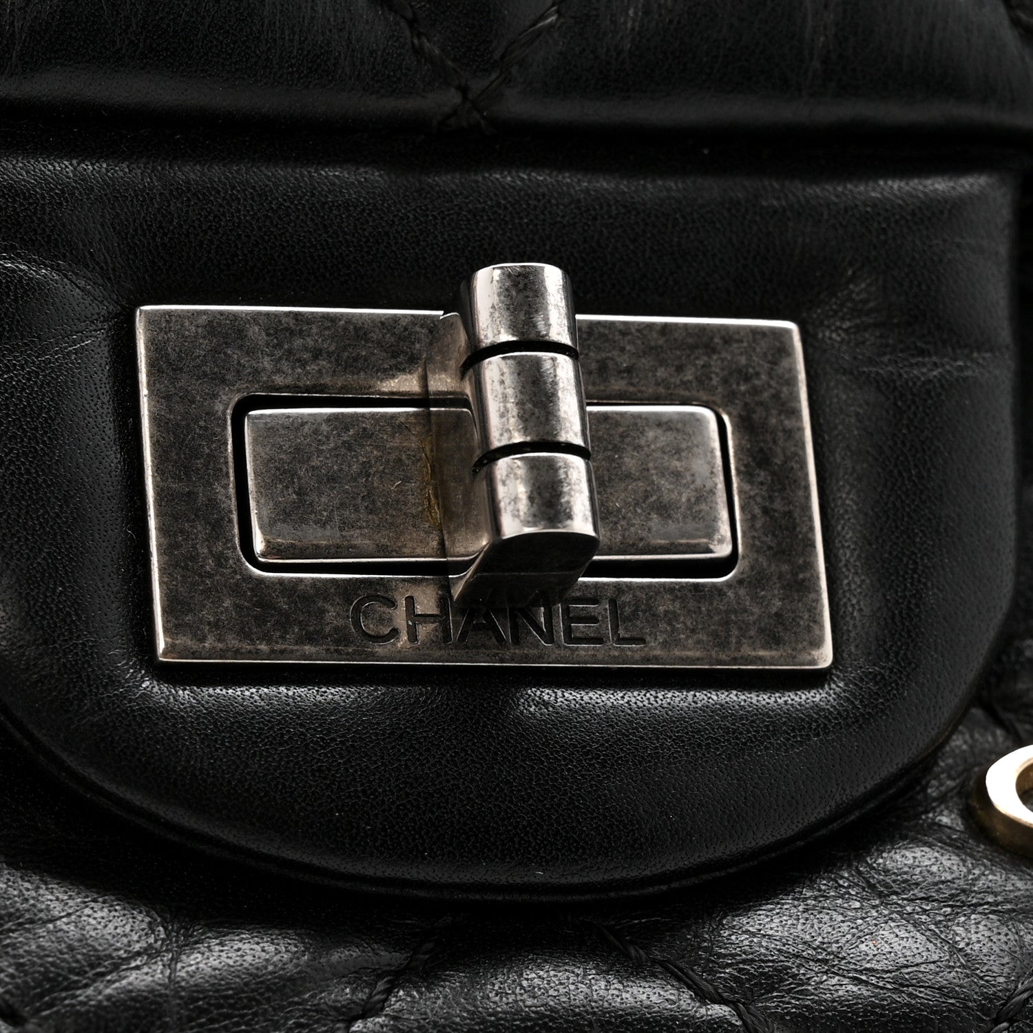 Chanel Aged Calfskin Lucky Charms 2.55 Reissue 225 Flap Black 11 of 13