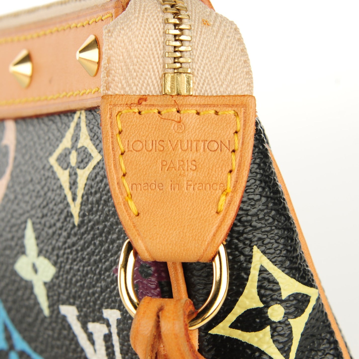 Monogram Multicolor Pochette Accessories Black