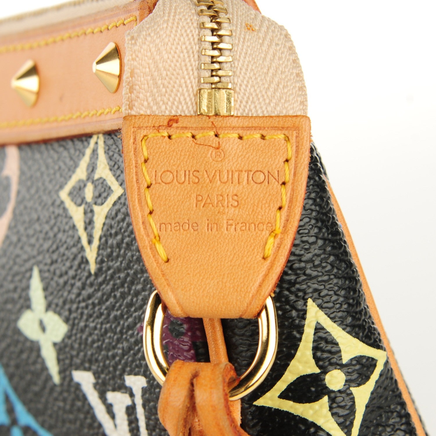 Louis Vuitton Monogram Multicolor Pochette Accessories Black 6 of 8