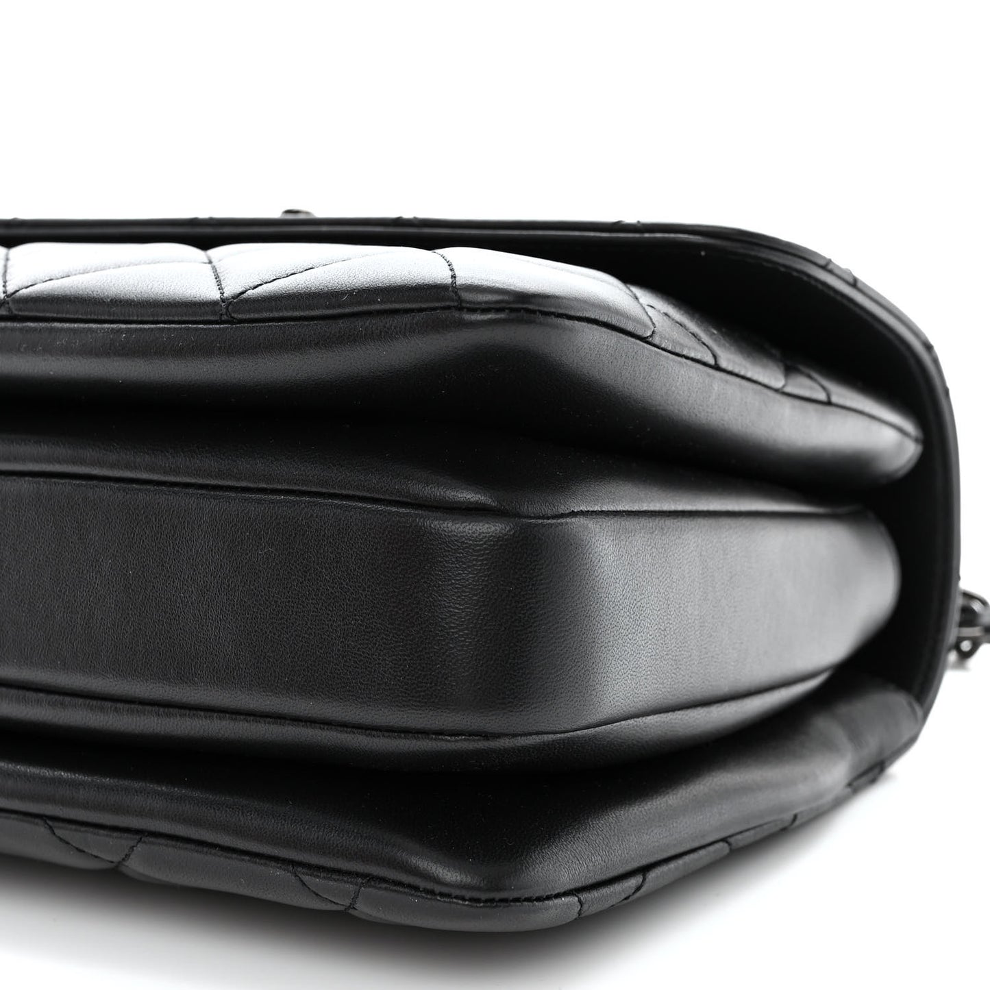 Lambskin Quilted Small Trendy CC Dual Handle Flap Bag So Black