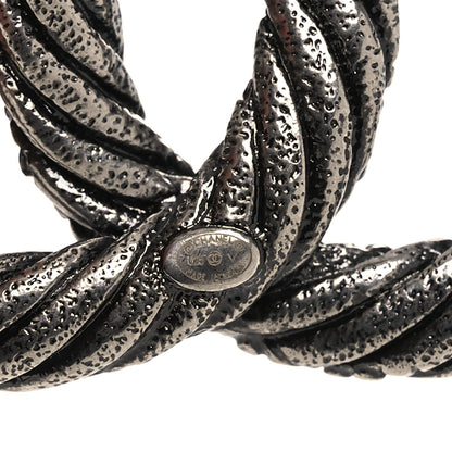 Chanel Ruthenium Twisted CC Brooch 4 of 4