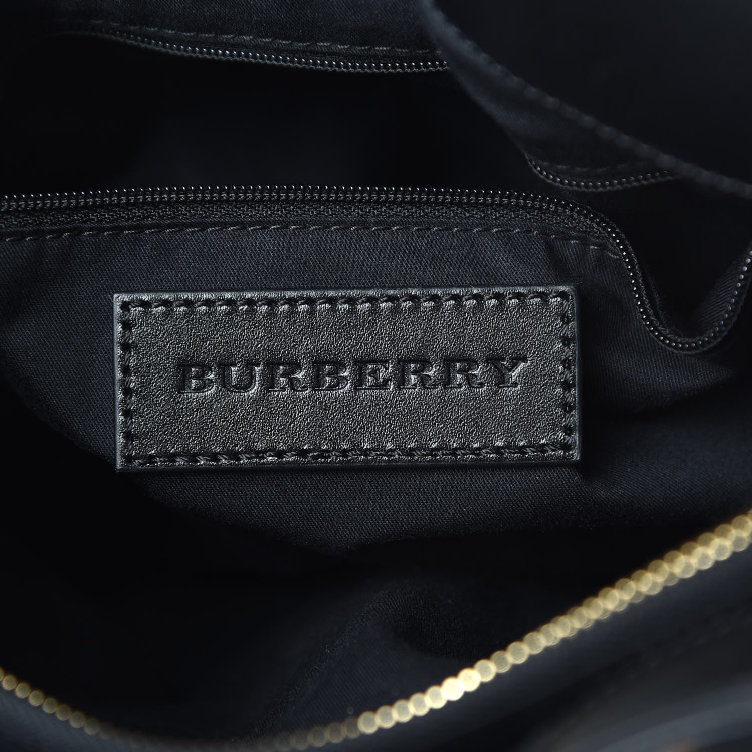 Burberry Haymarket Check Medium Golderton Tote Black 6 of 11