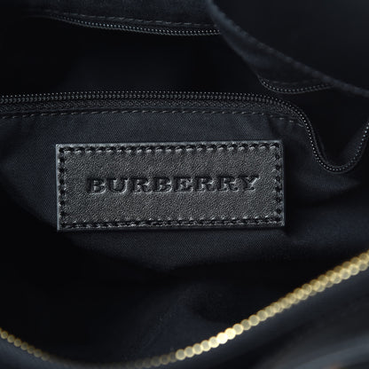 Burberry Haymarket Check Medium Golderton Tote Black 6 of 11