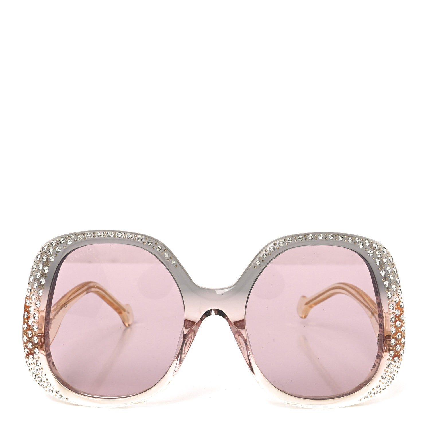 Gucci Acetate Square Frame Sunglasses GG1235S Grey Yellow Pink Multicolor 2 of 7