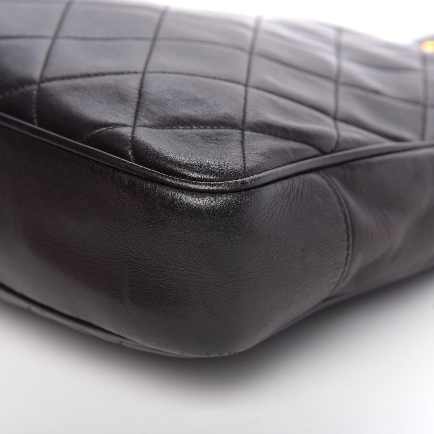 Chanel Lambskin Quilted Shopping Tote Black 11 of 14