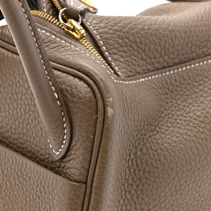 Hermes Taurillon Clemence Mini Lindy 20 Etoupe 15 of 15