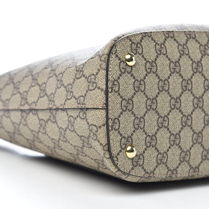 Gucci GG Supreme Monogram Linea A Hobo Brown 10 of 12