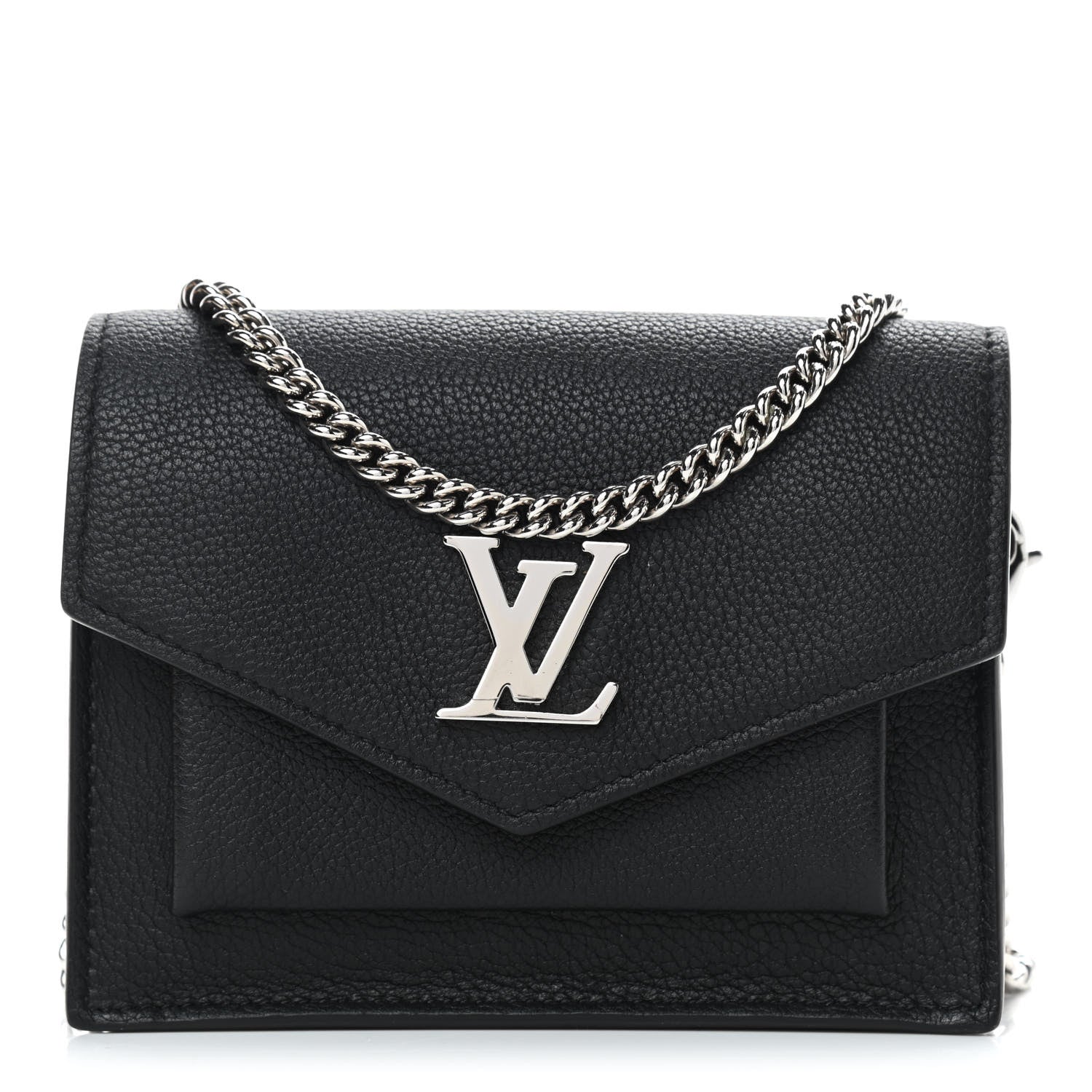 Louis Vuitton Soft Calfskin Mini My Lockme Chain Pochette Black 1 of 8