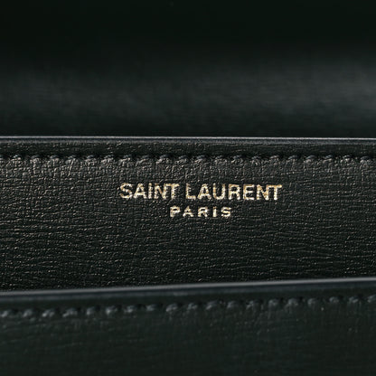 Saint Laurent Calfskin Medium Monogram Sunset New Vert Fonce 6 of 9