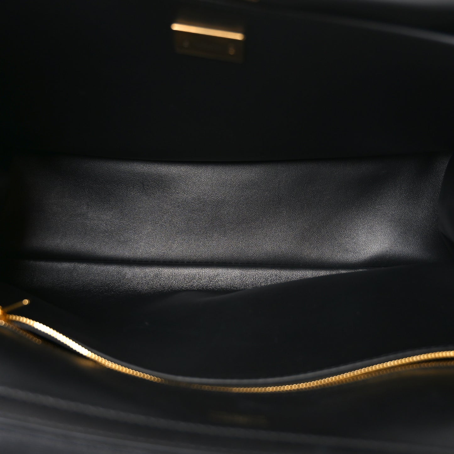 Natural Smooth Calfskin Medium Rodeo Top Handle Handbag  Black