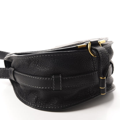 Chloe Calfskin Mini Marcie Round Crossbody Bag Black 4 of 9
