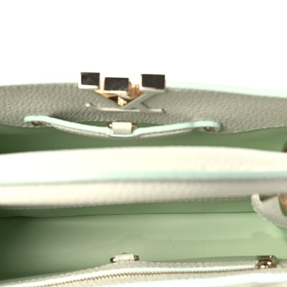 Louis Vuitton Taurillon Monogram Flower Capucines BB Jade 5 of 12