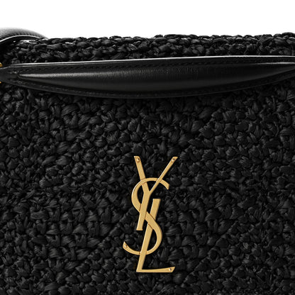Saint Laurent Raffia Monogram Medium Jamie Black 12 of 19