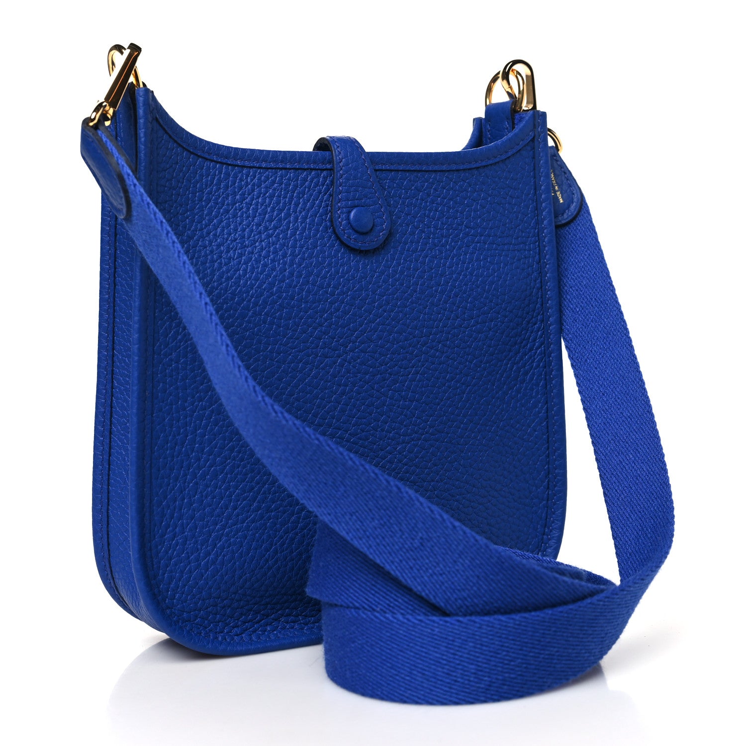 Hermes Taurillon Clemence Evelyne TPM Bleu Electrique 3 of 11