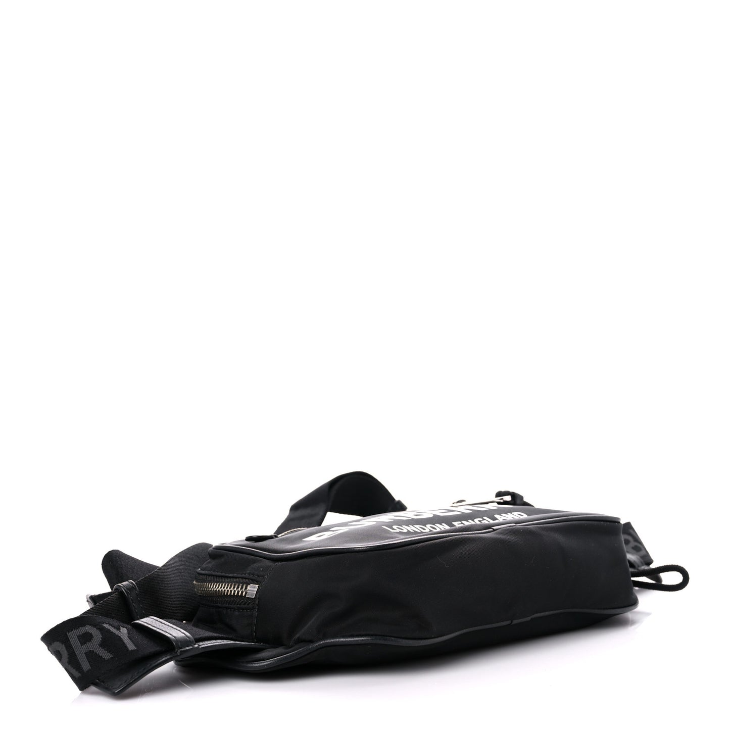 Econyl Logo Print Bum Bag Black