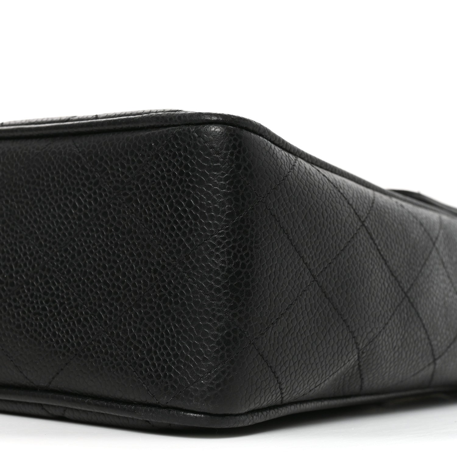Chanel Caviar Quilted XL Jumbo Single Flap Black 9 of 10