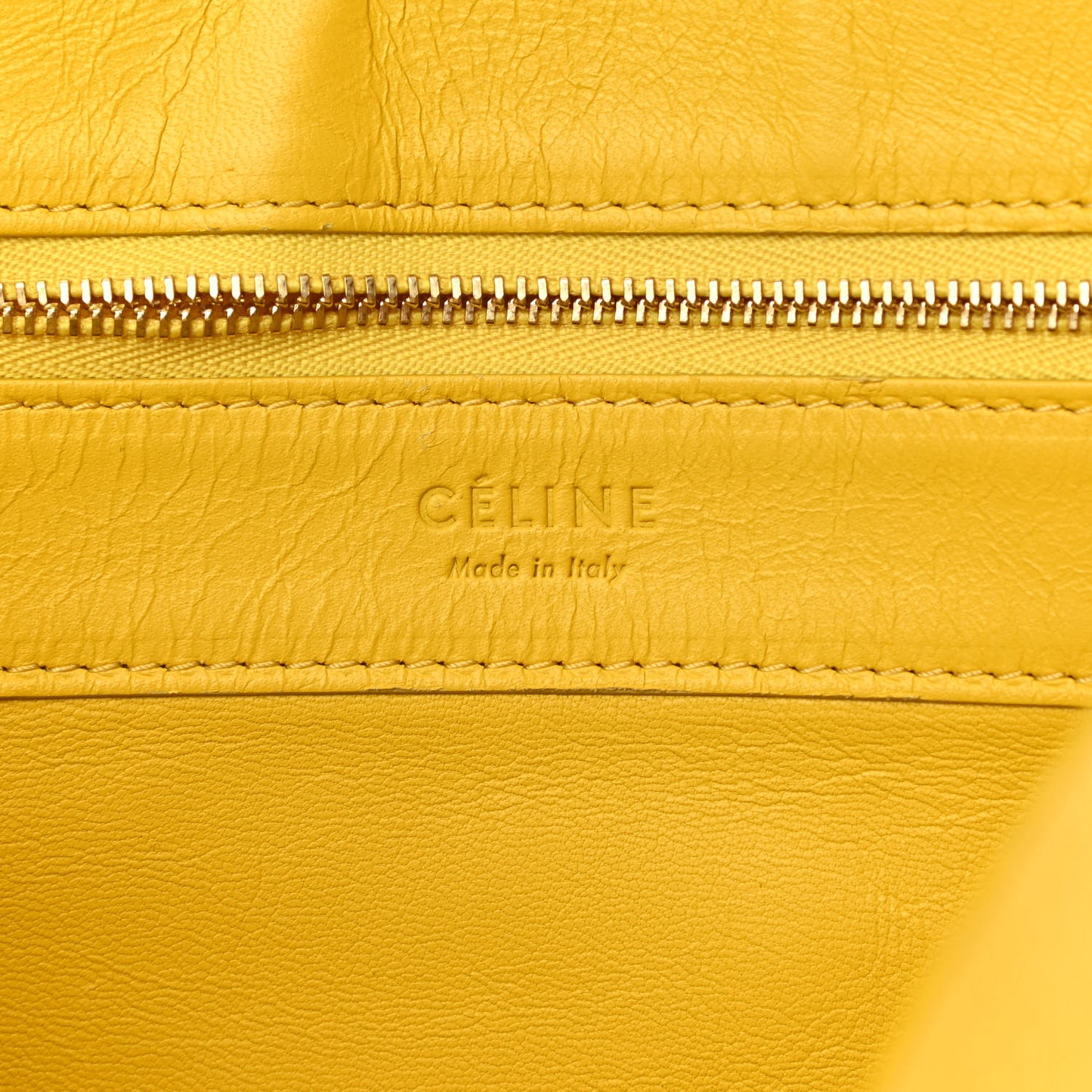 Lambskin Horizontal Cabas Sun Yellow